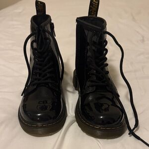 Black Patent Leather Women's Boots